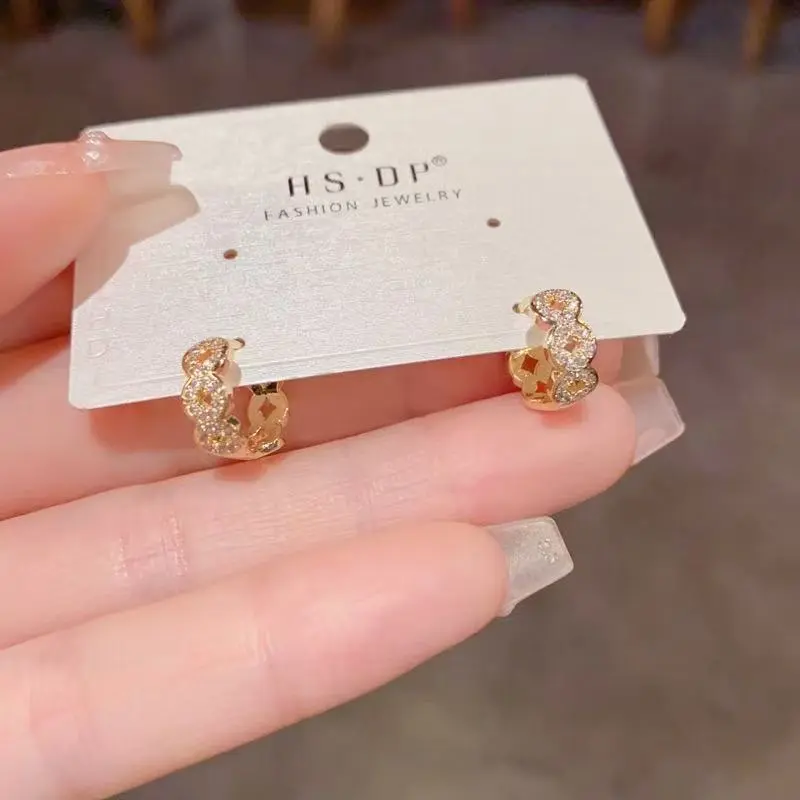 Dainty Pave Crystal Earring
