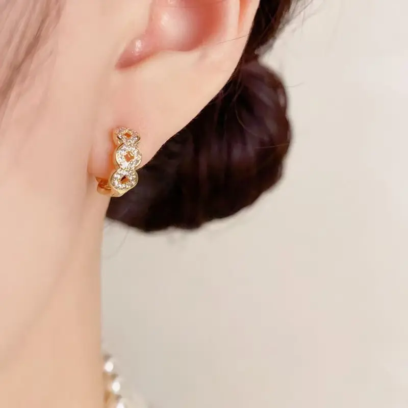 Dainty Pave Crystal Earring