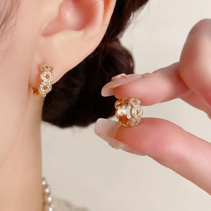 Dainty Pave Crystal Earring