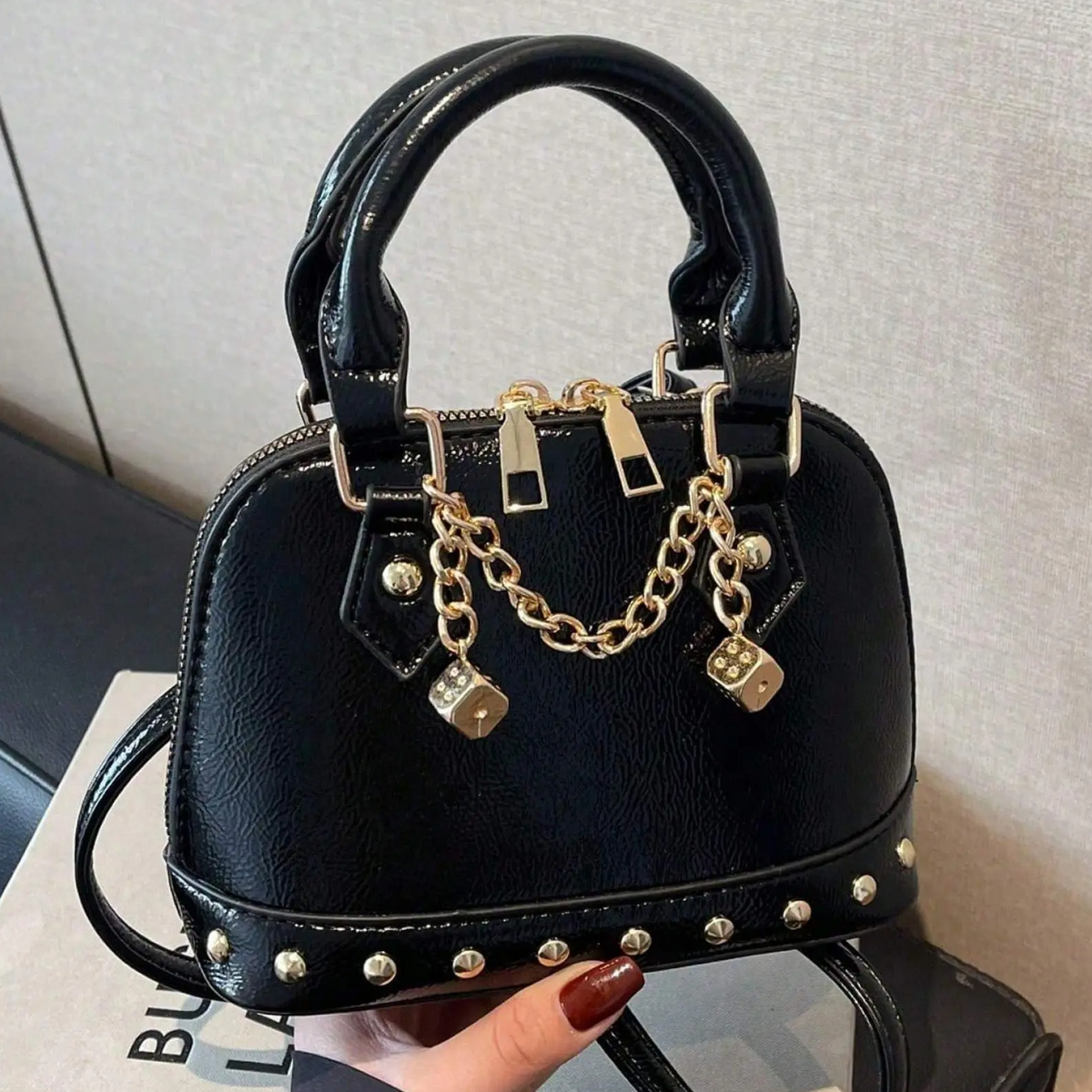 Rivet Chain Purse