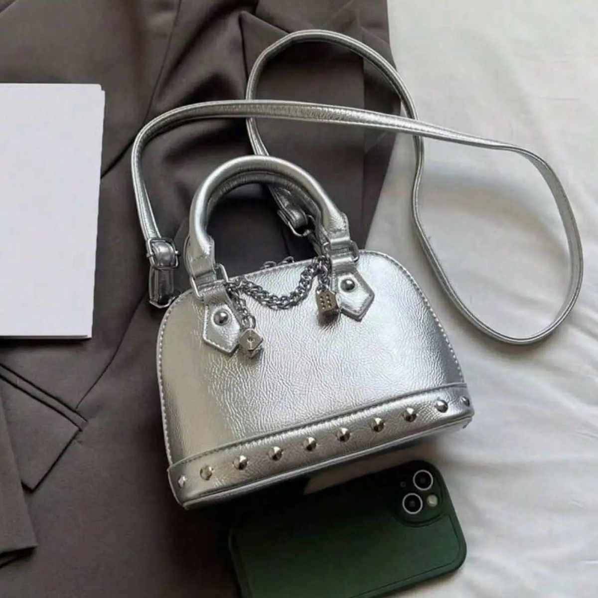 Rivet Chain Purse