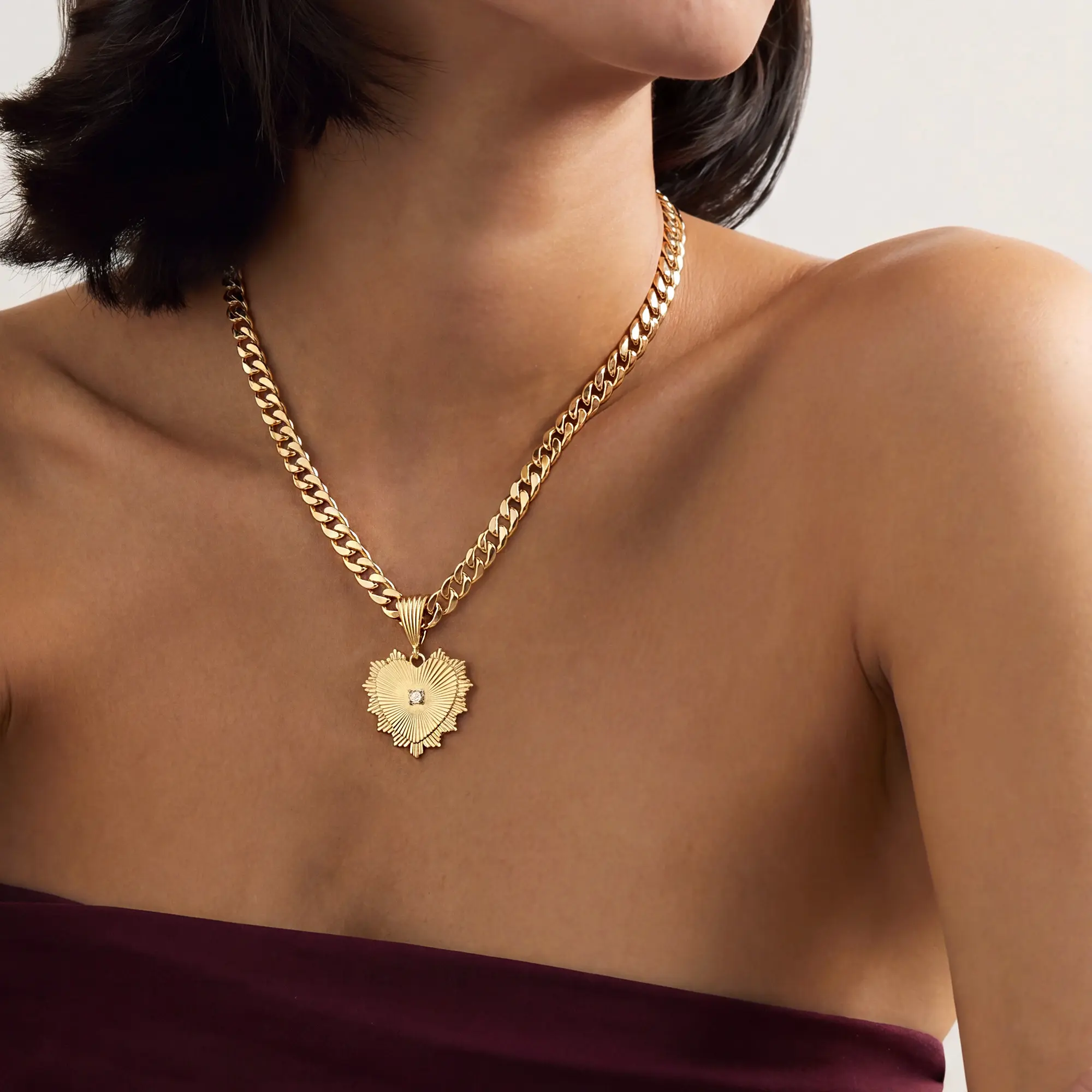 Radiant Monarch Heart Necklace