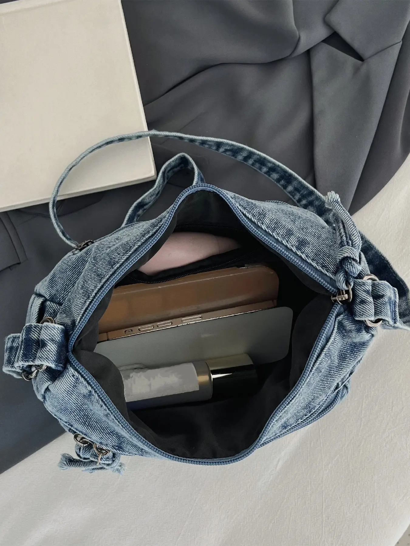Cherry Denim Bag