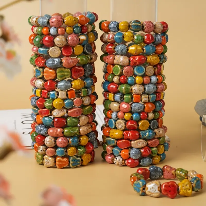 10pc Mix Handmade Ceramic Bangles