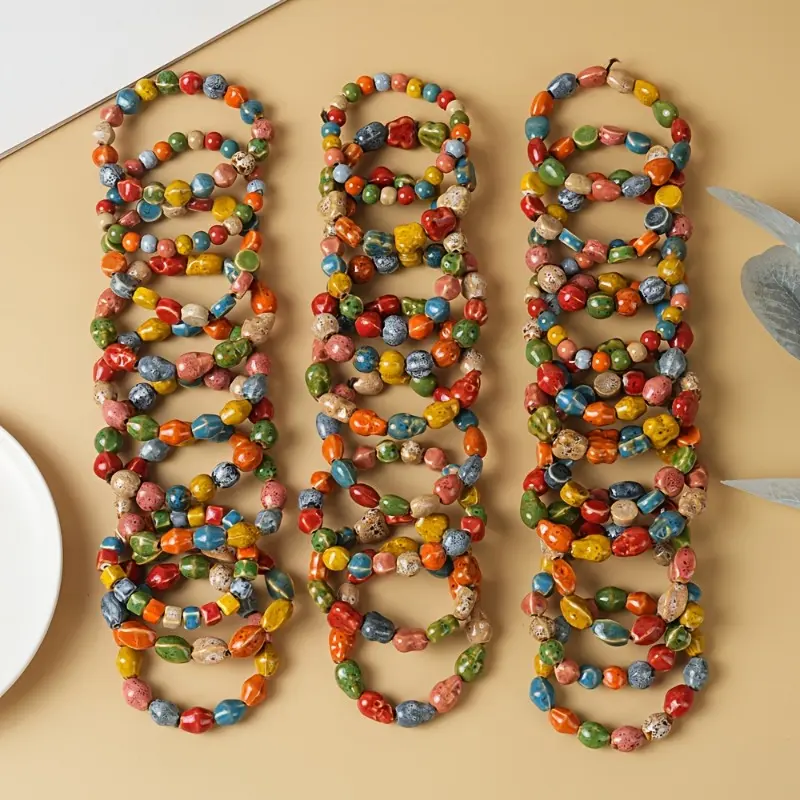 10pc Mix Handmade Ceramic Bangles