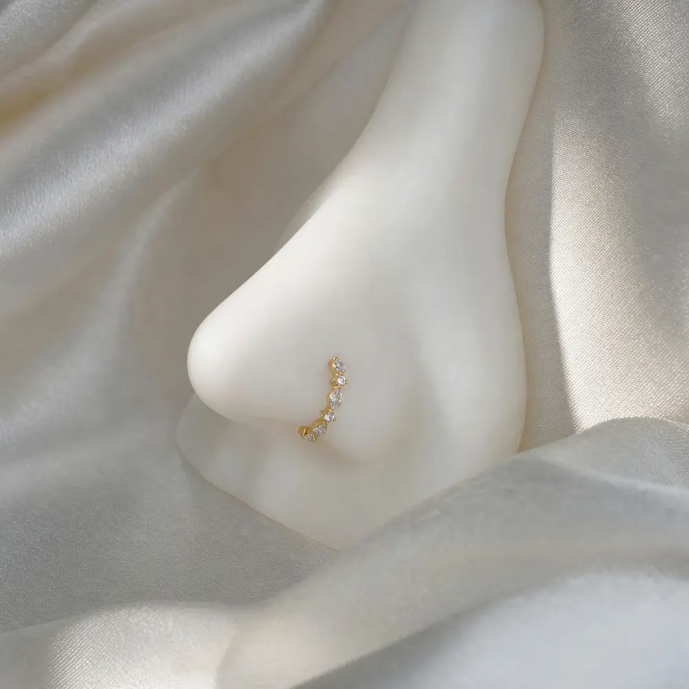 Micro Paved Hinged Nose Ring