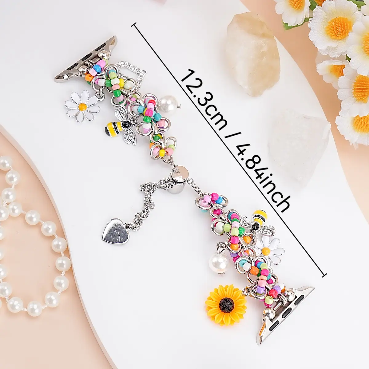 Summertime Beaded Watch Band