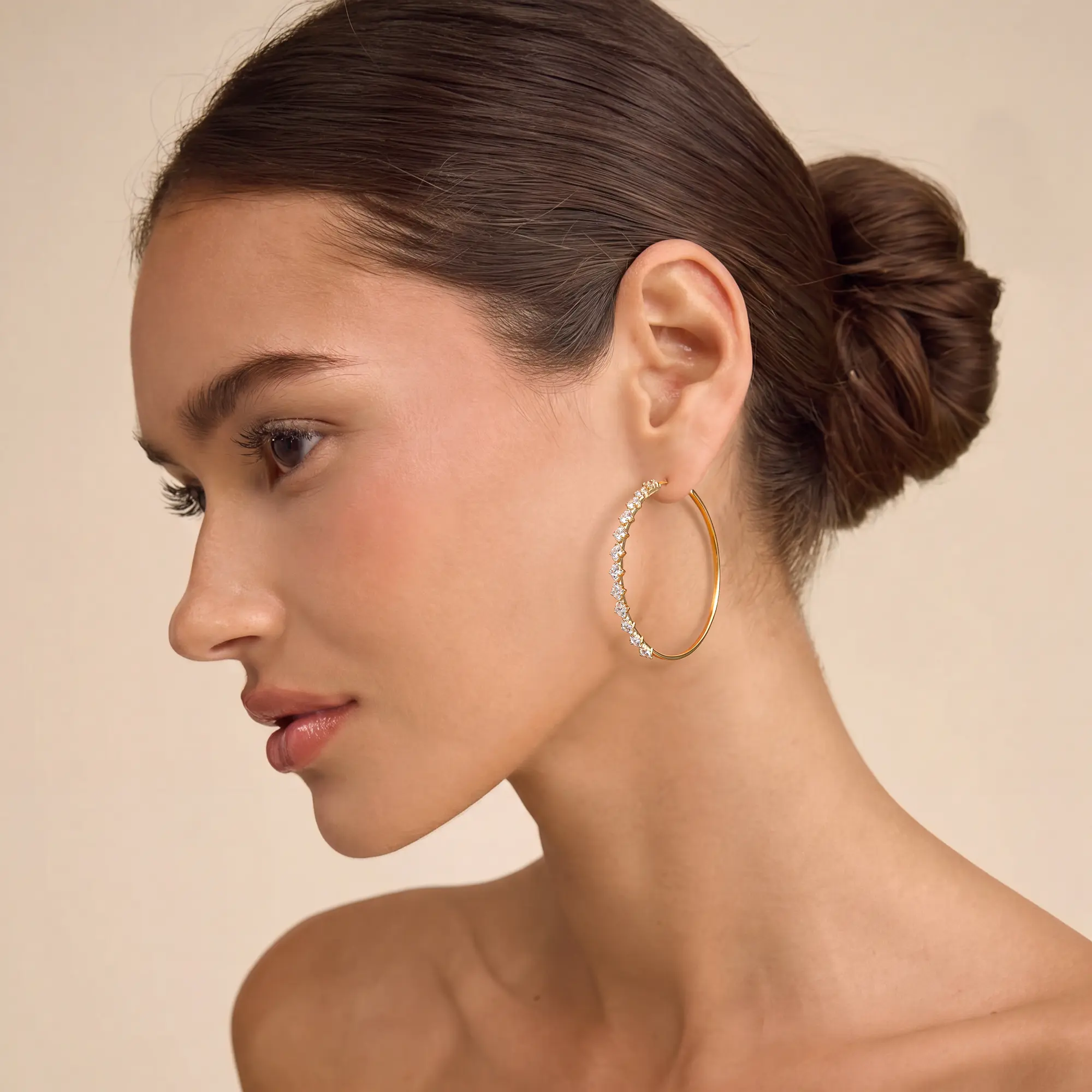 Half Floral Earrings