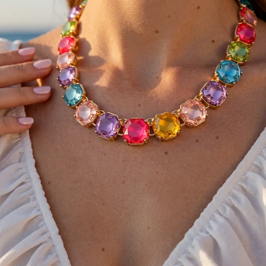 Colorful Crystal Necklace
