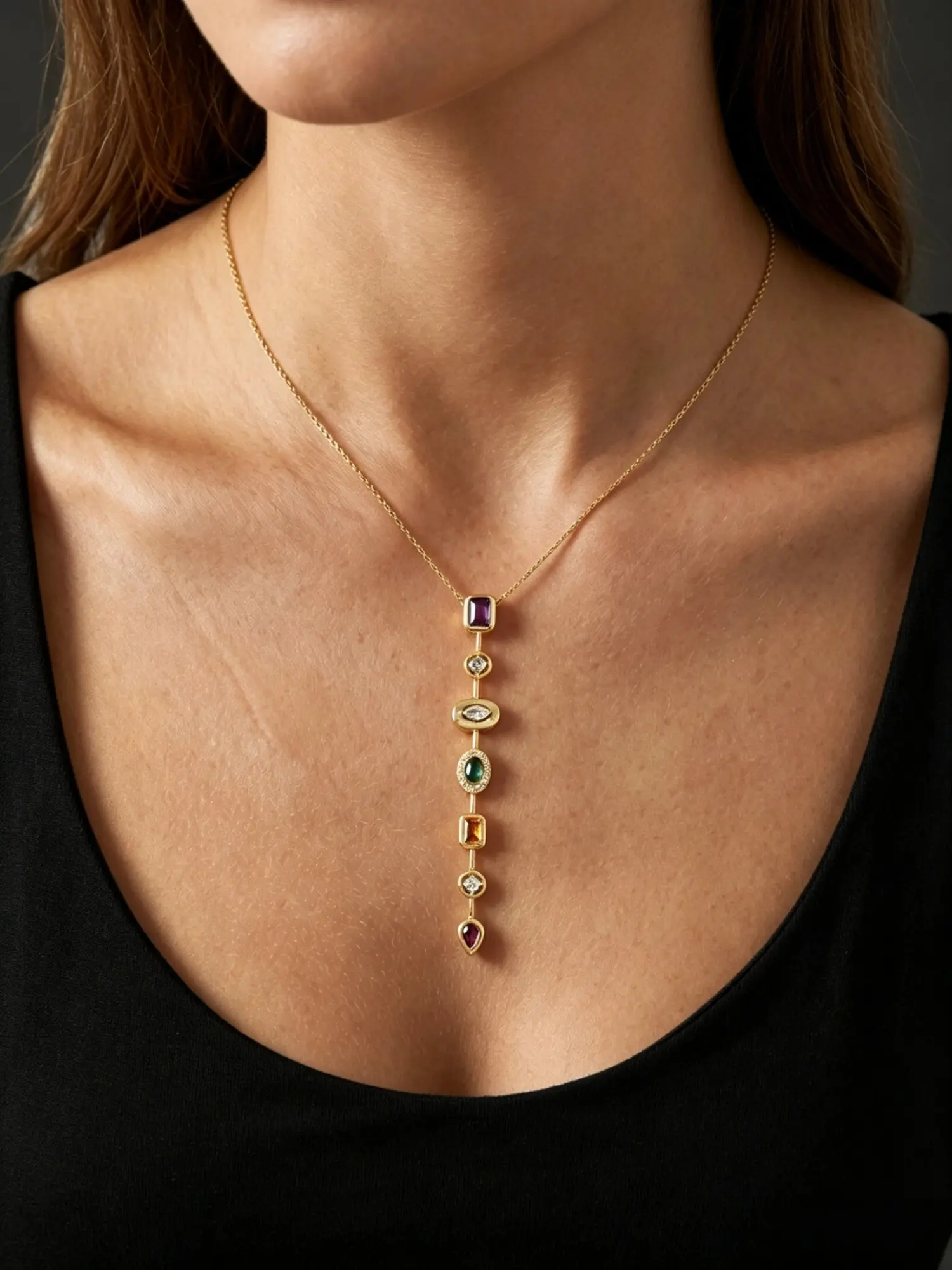 7 Chakra Stone Necklace