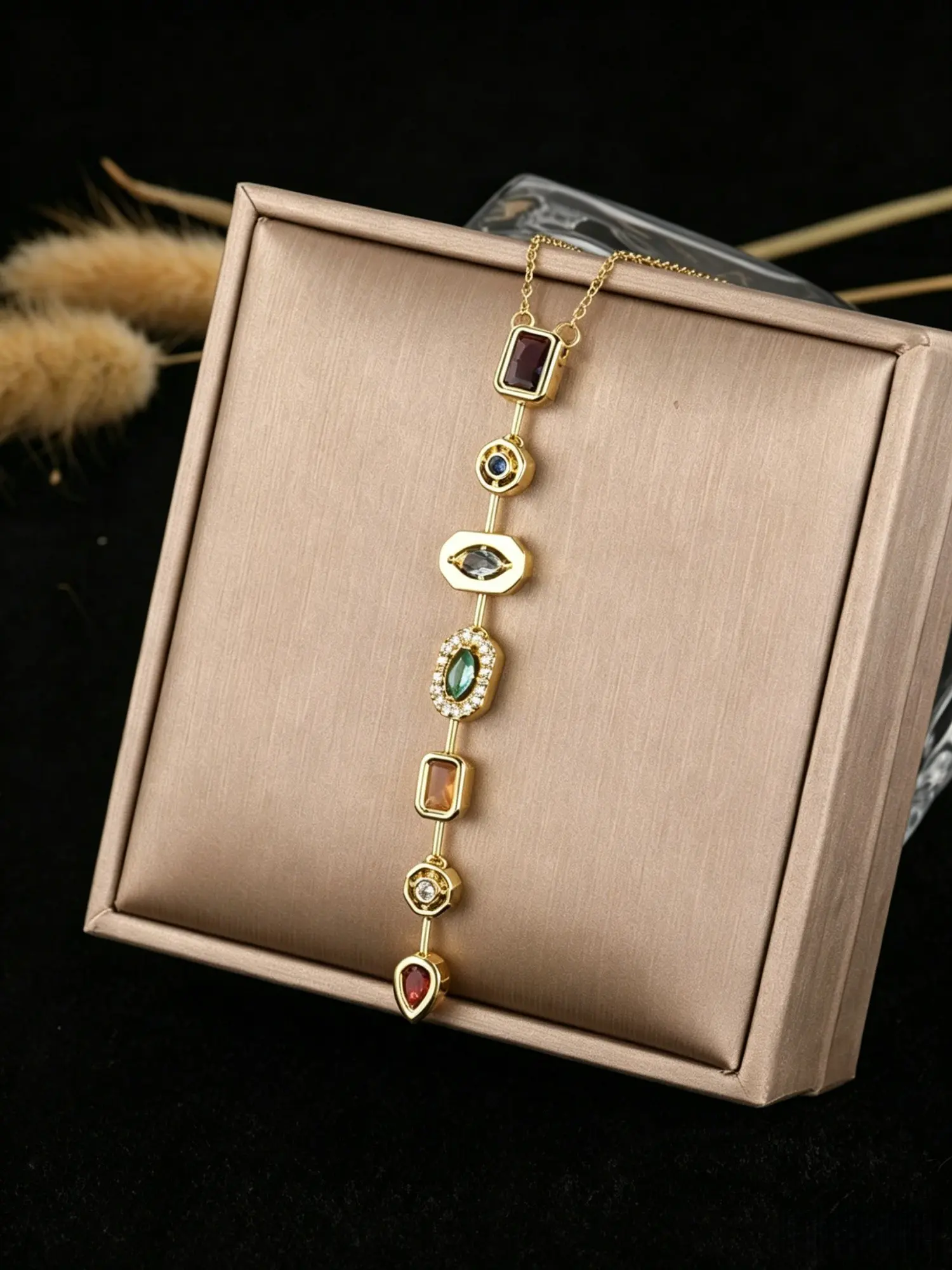 7 Chakra Stone Necklace