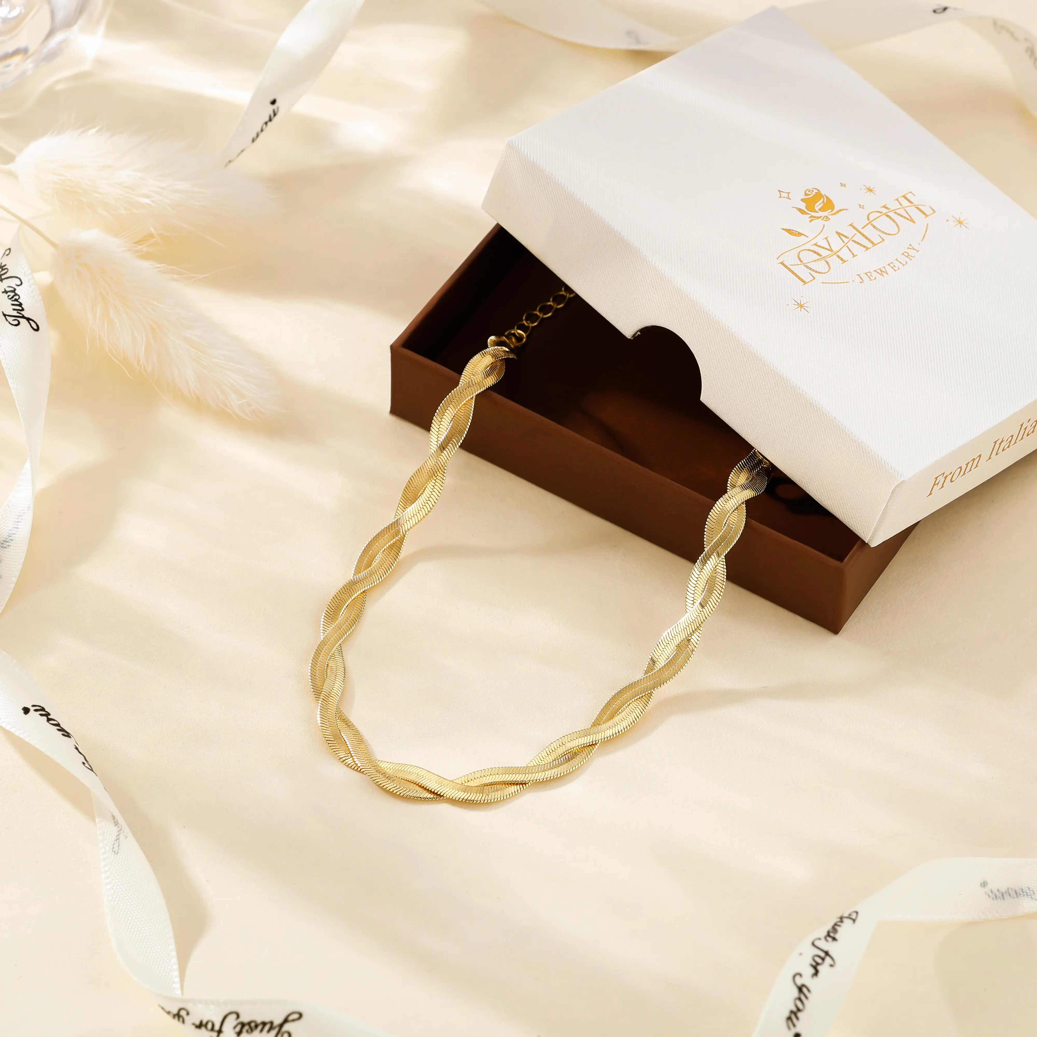 Dainty Flat Twisted Anklet