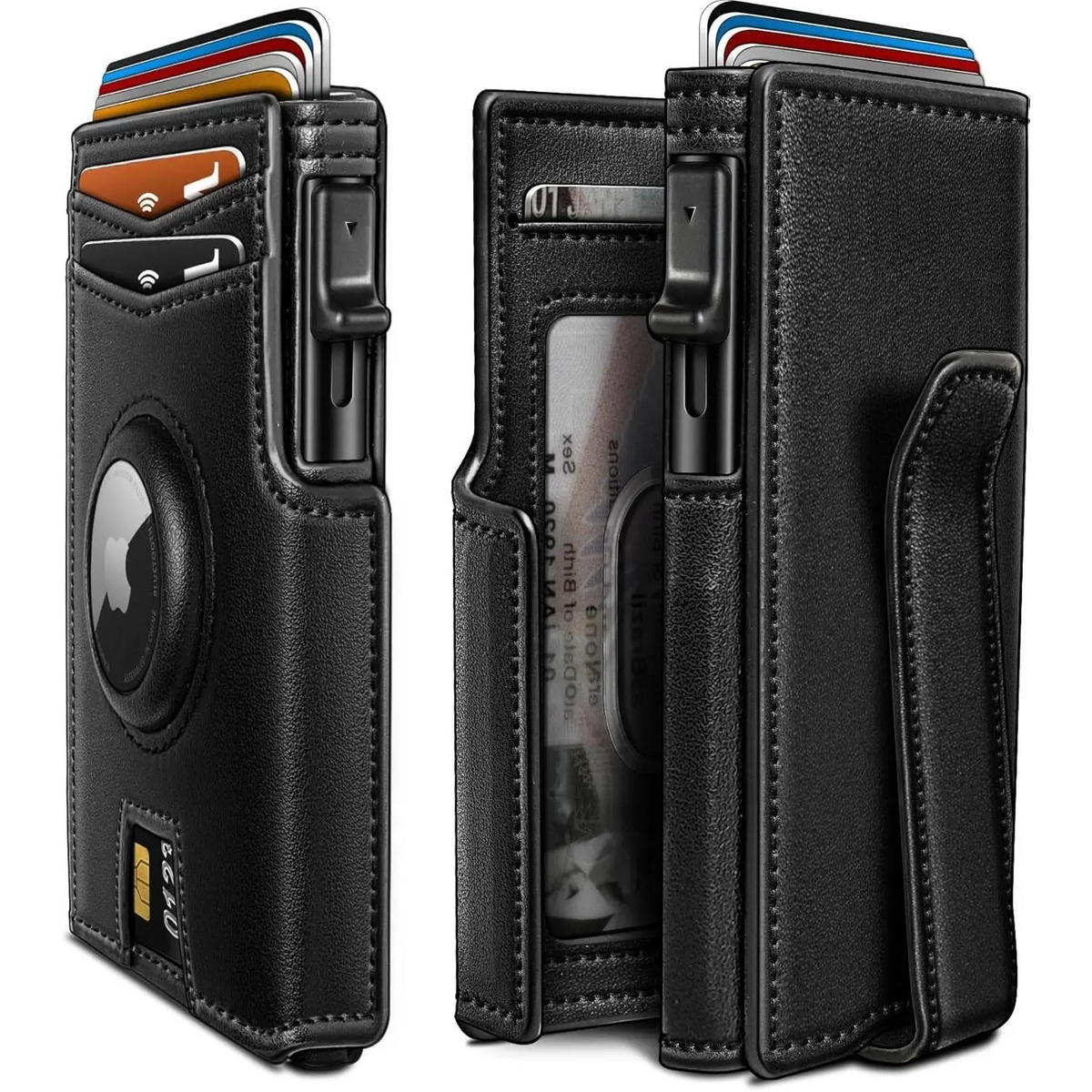 Slim Magnetic Flip Card Holder