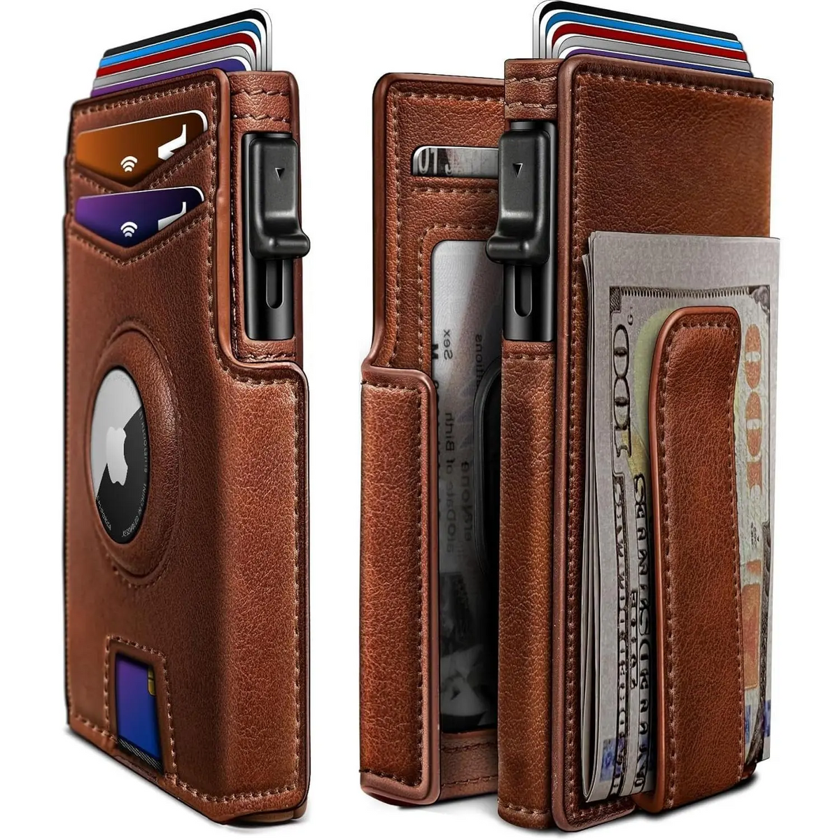 Slim Magnetic Flip Card Holder