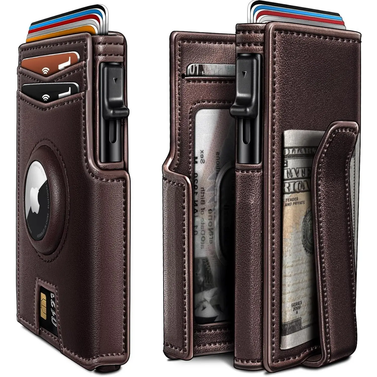 Slim Magnetic Flip Card Holder