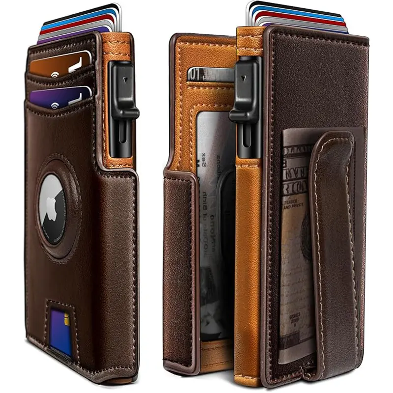 Slim Magnetic Flip Card Holder