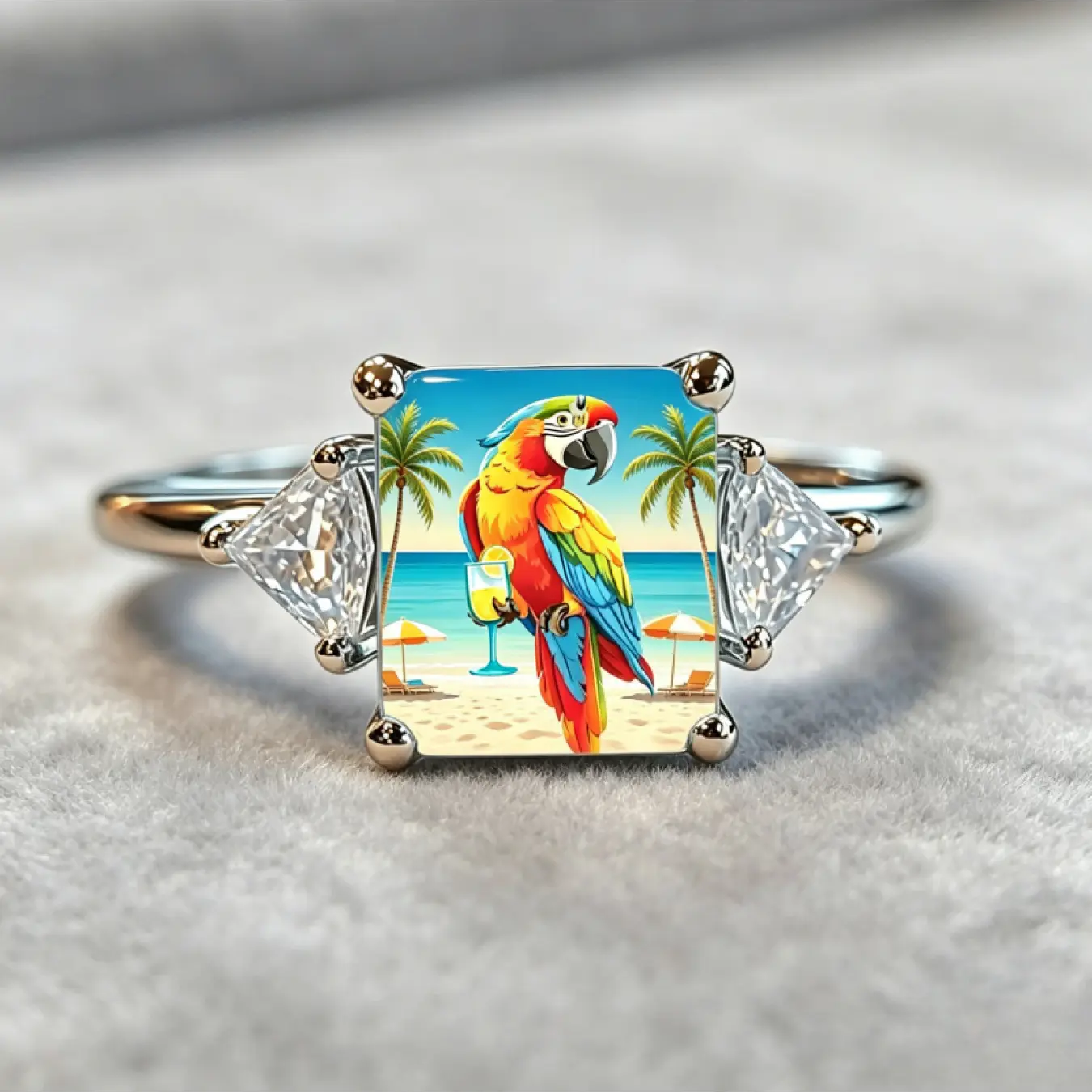 Macaw Statement Ring