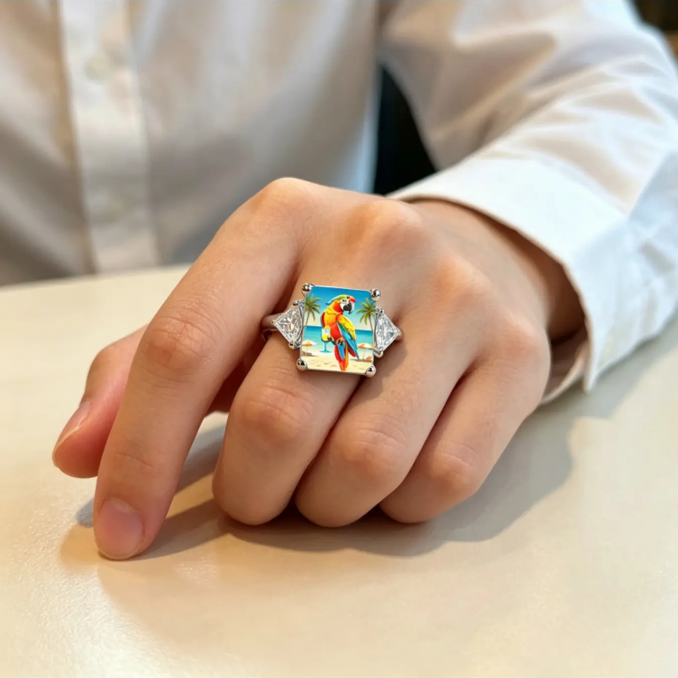 Macaw Statement Ring