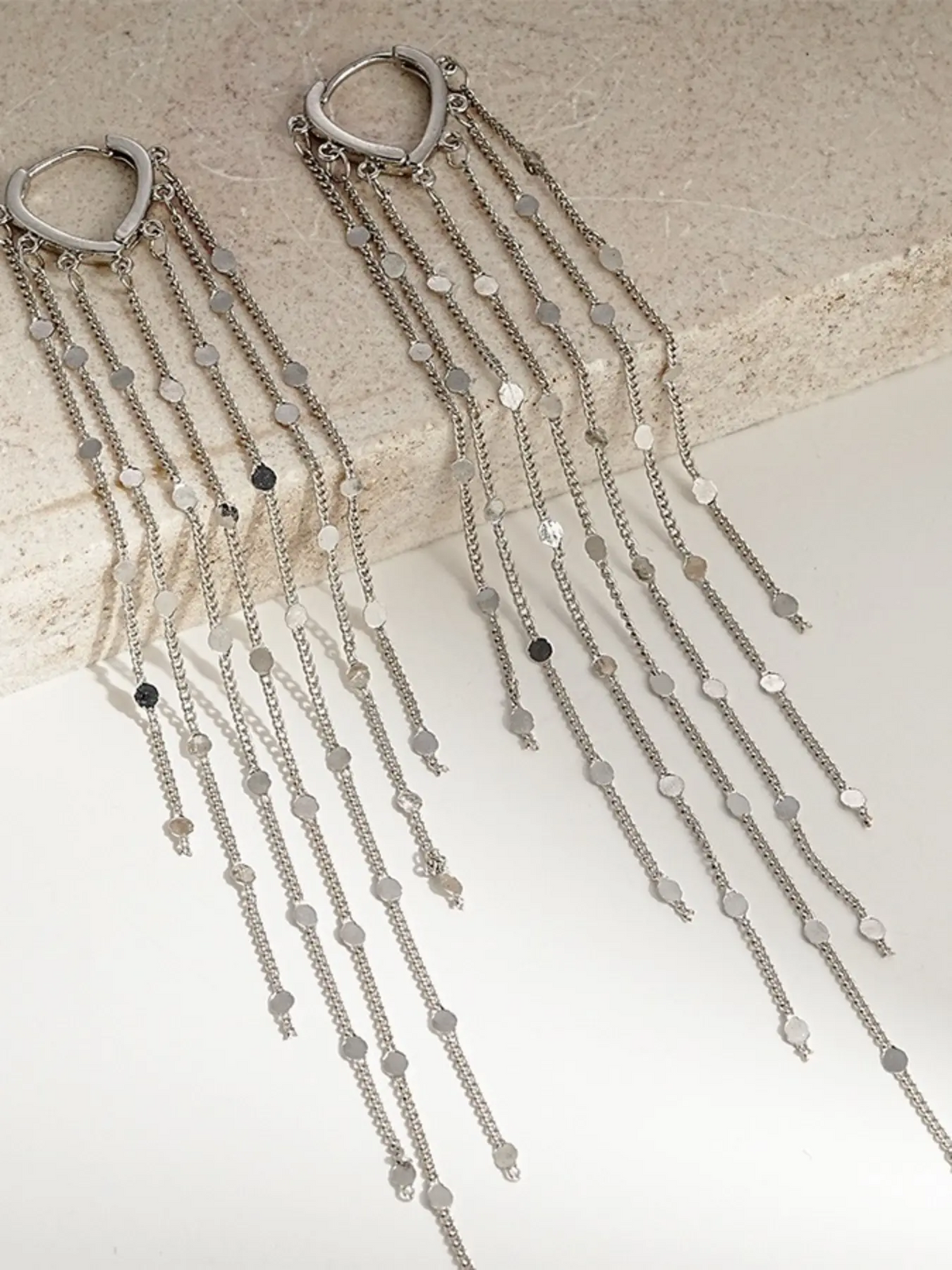 Long Tassel Threader Earrings