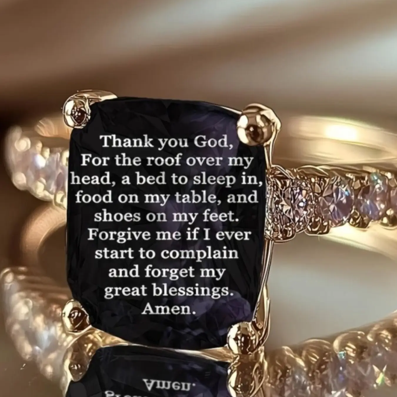 Blessings Square Ring