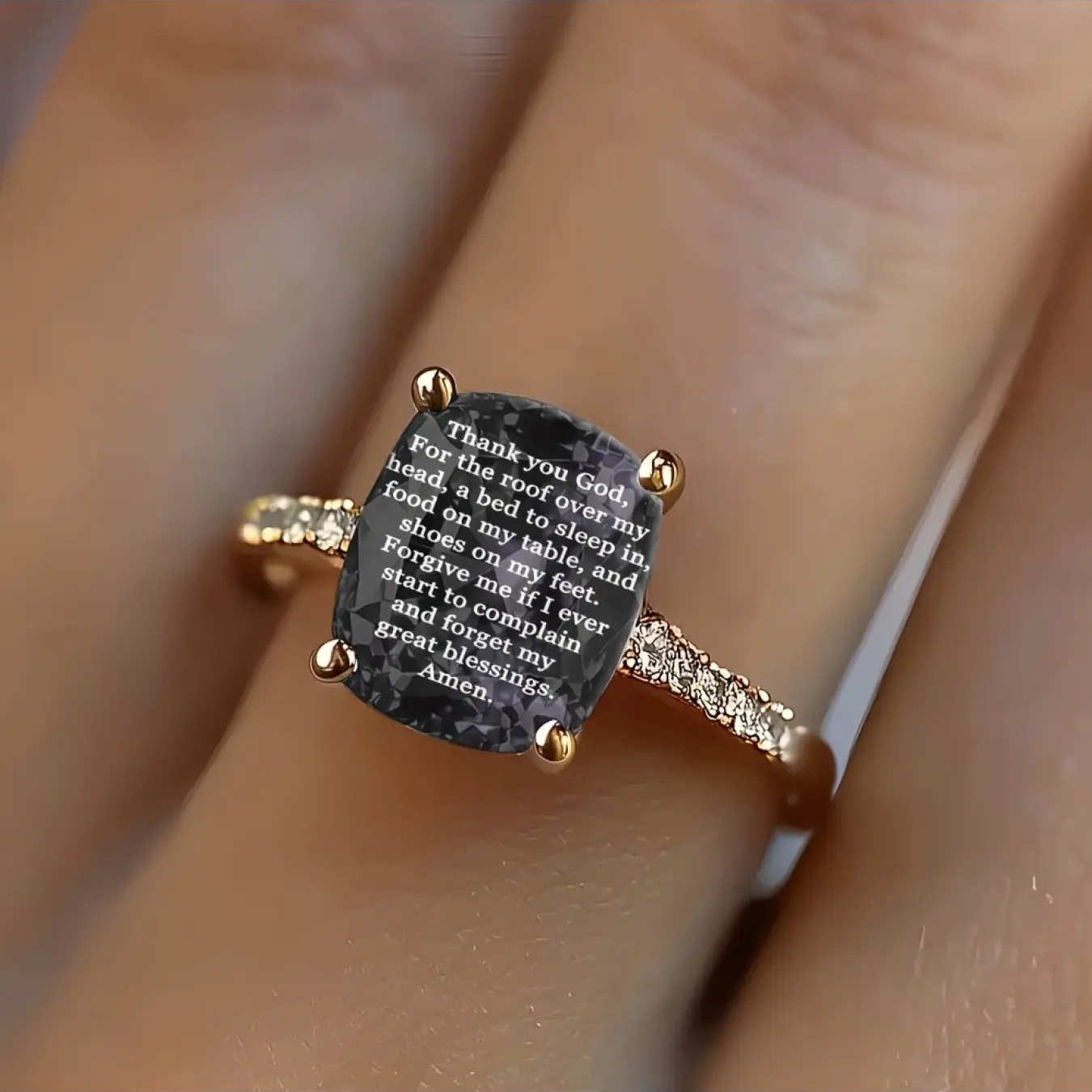Blessings Square Ring