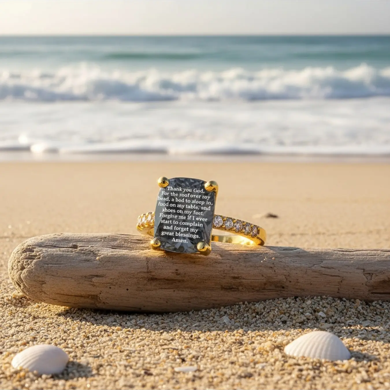 Blessings Square Ring
