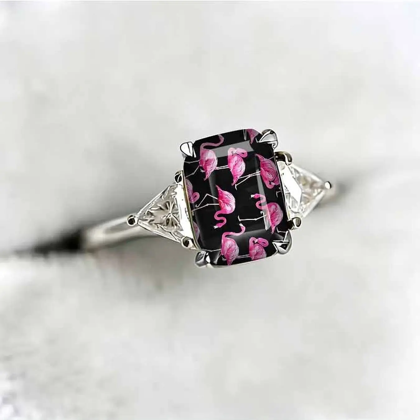 Flamingo Statement Ring
