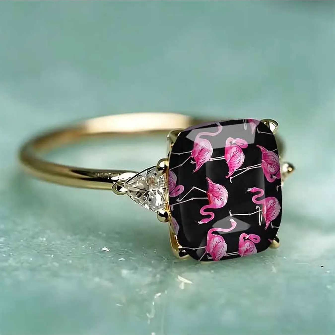 Flamingo Statement Ring