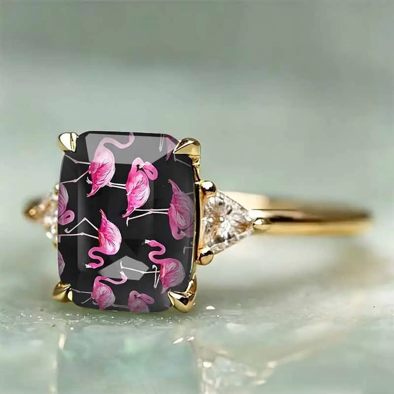 Flamingo Statement Ring