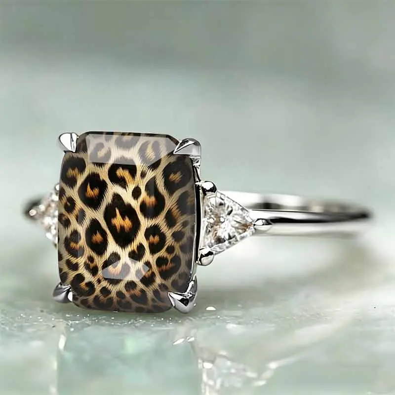 Vintage Leopard Statement Ring