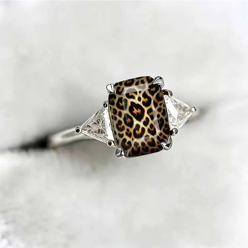 Vintage Leopard Statement Ring
