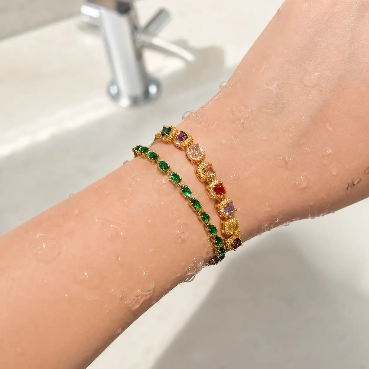 2pc Colorful Sugar Cube Bracelets