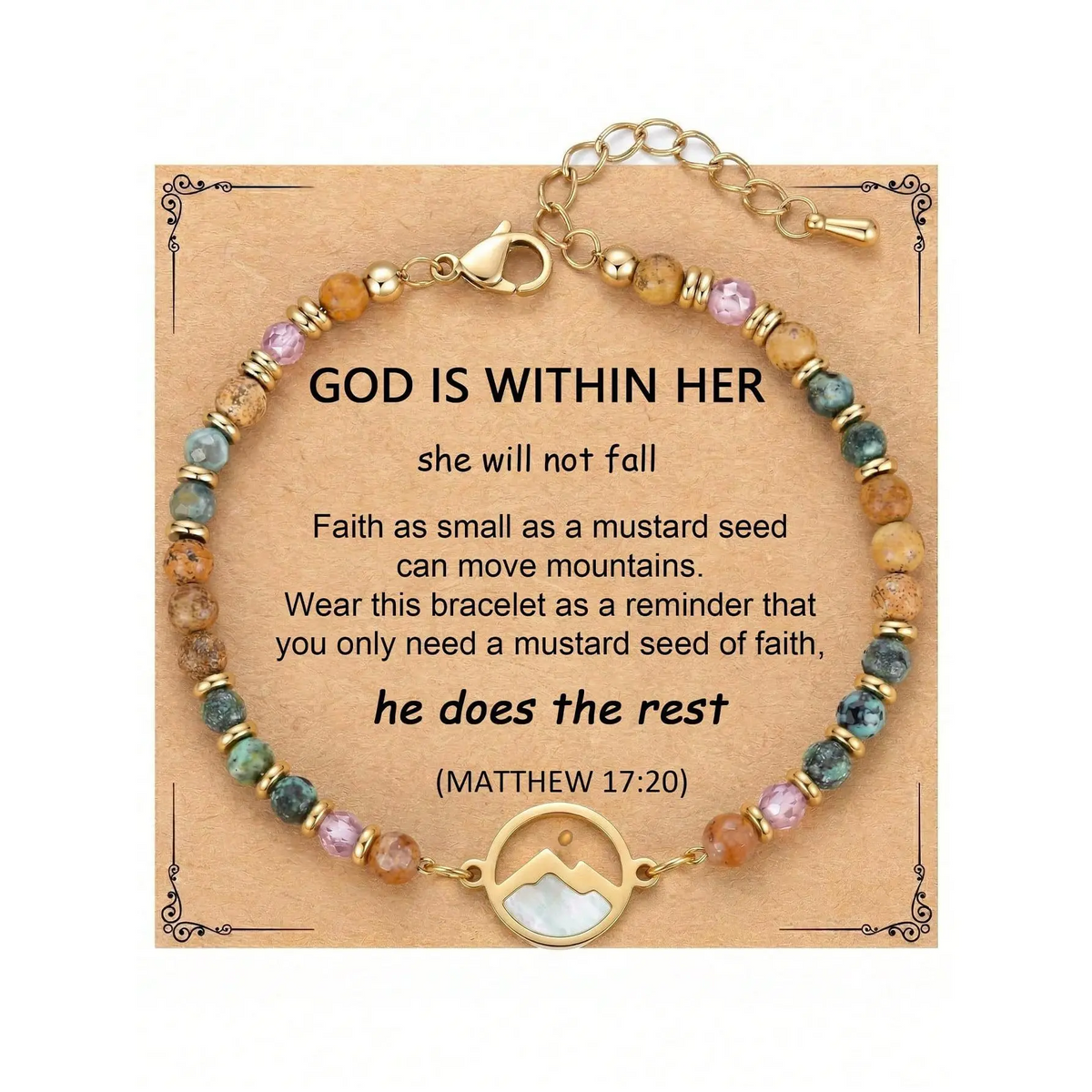 Mustard Seed Beaded Bracelet