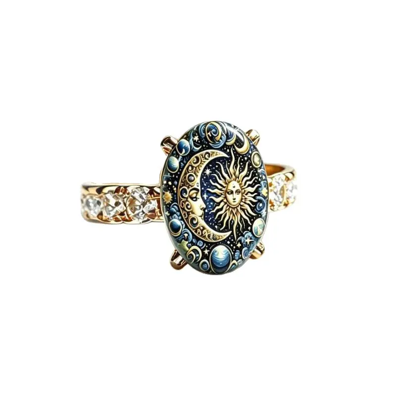 Celestial Oval Ring