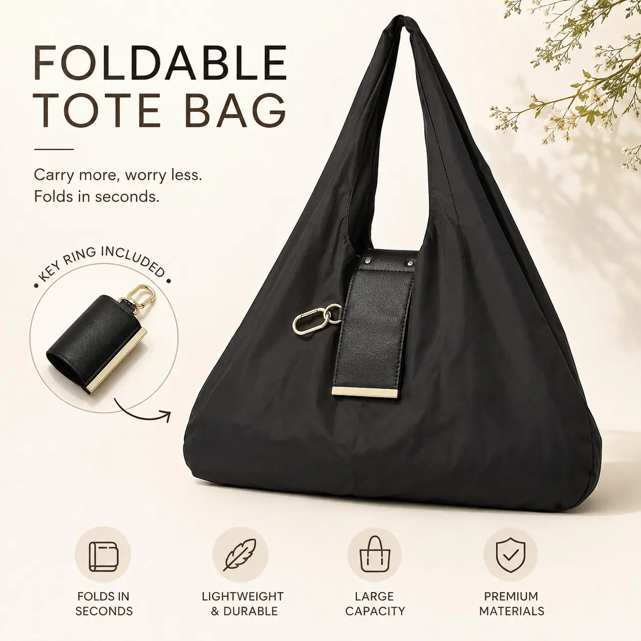 Foldable Tote Bag
