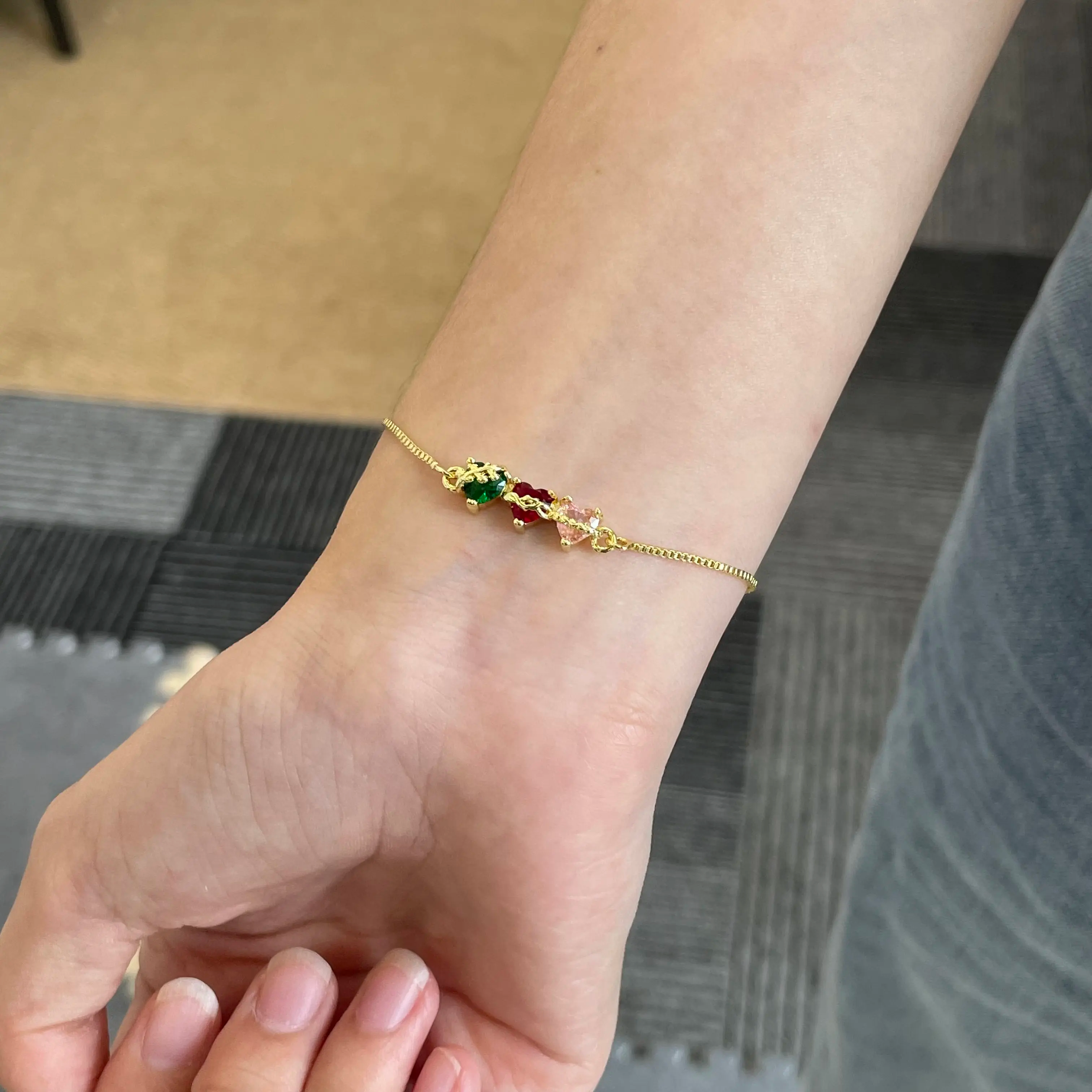 Three Sacred Hearts Bracelet
