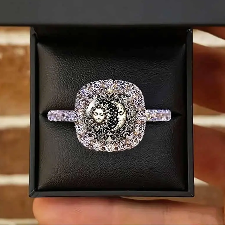 Celestial Eye Rhinestone Ring