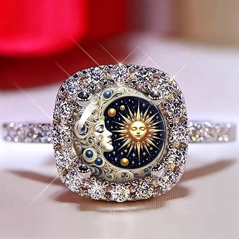 Celestial Eye Rhinestone Ring