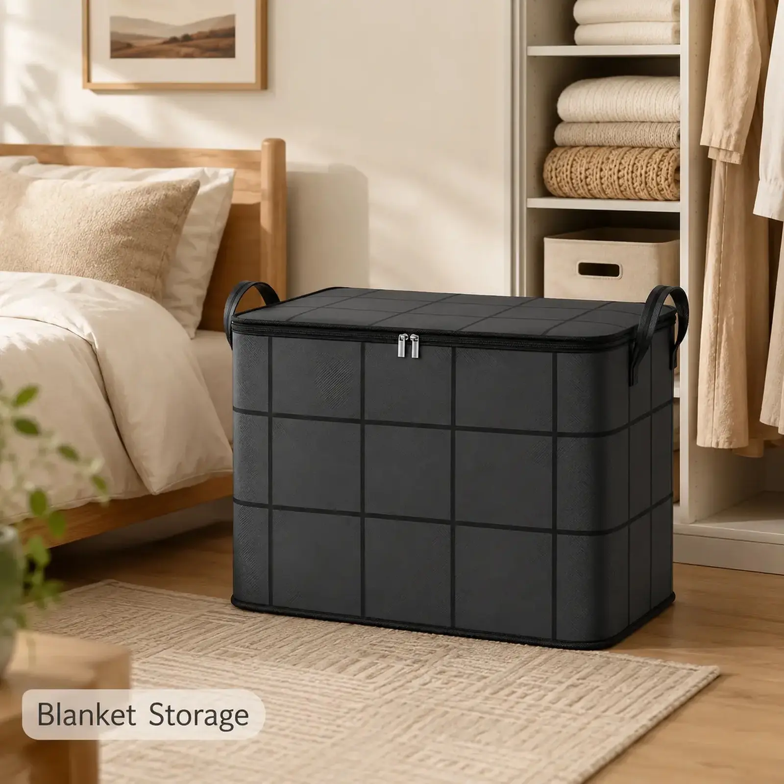 Spacious Fabric Storage Bin