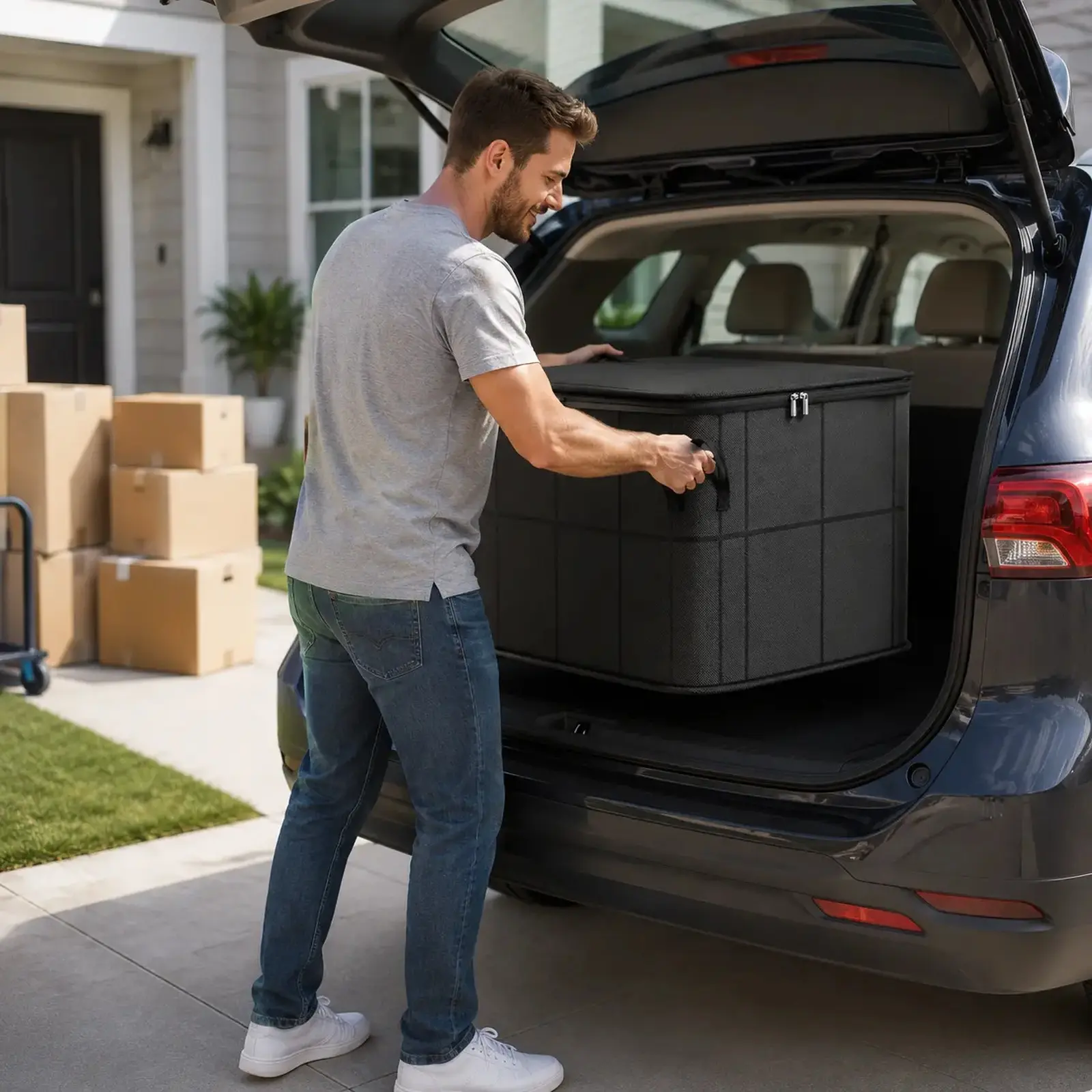 Spacious Fabric Storage Bin