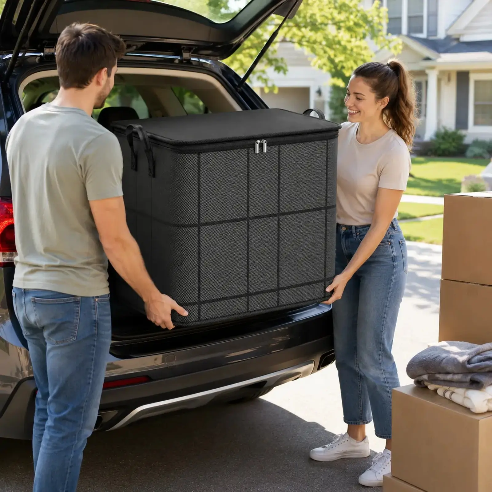 Spacious Fabric Storage Bin