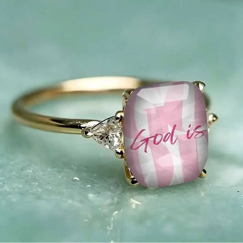 God Is Good Statement Ring