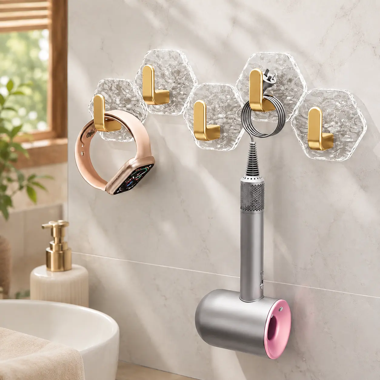 Heavy Duty Adhesive Ripple Hooks
