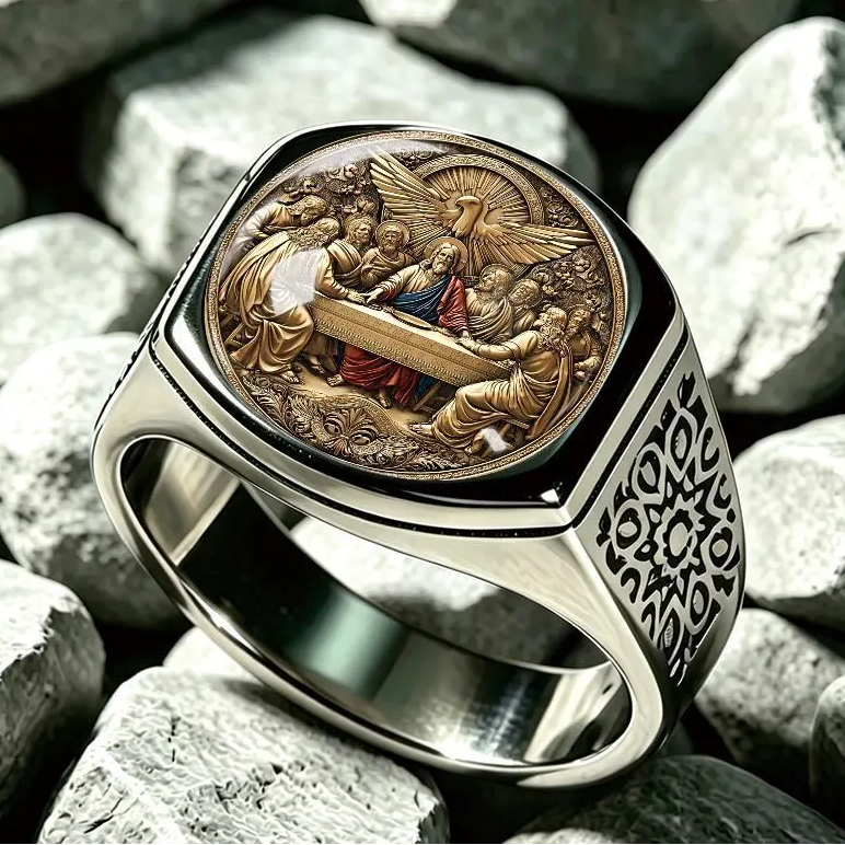 Vintage Classical Portrait Ring