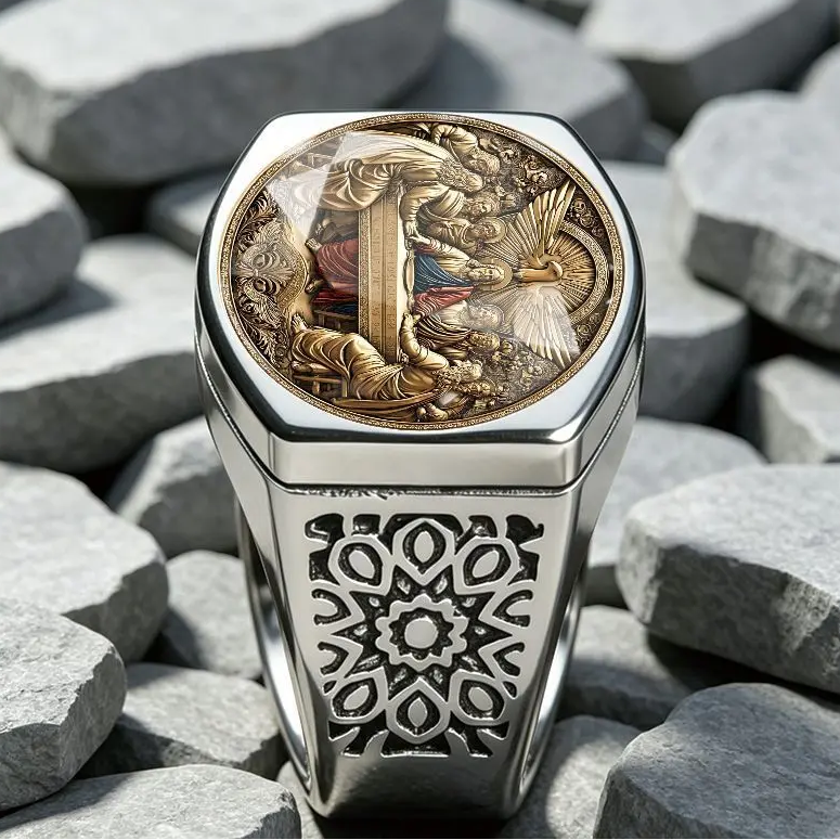 Vintage Classical Portrait Ring