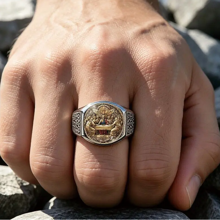 Vintage Classical Portrait Ring