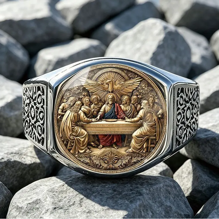 Vintage Classical Portrait Ring