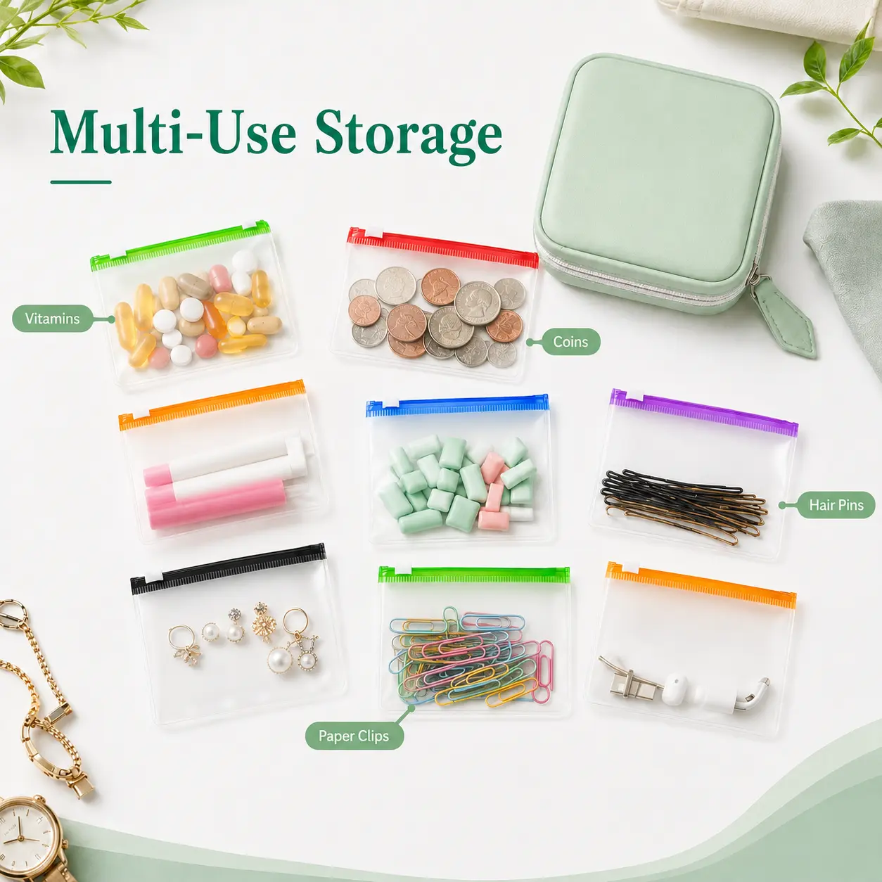 14 Pouch Portable Pill Organizer