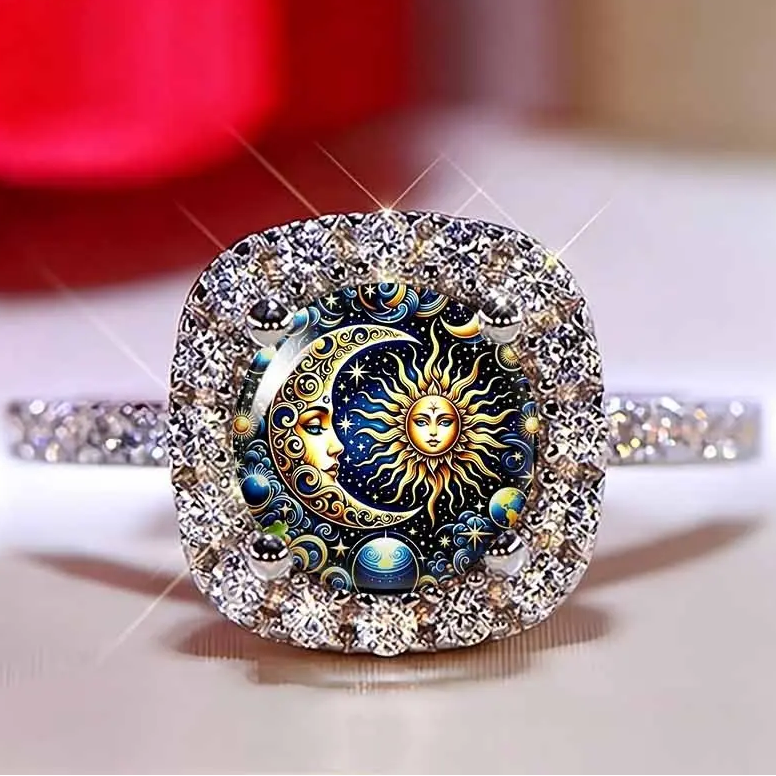 Starry Sky Pave Ring