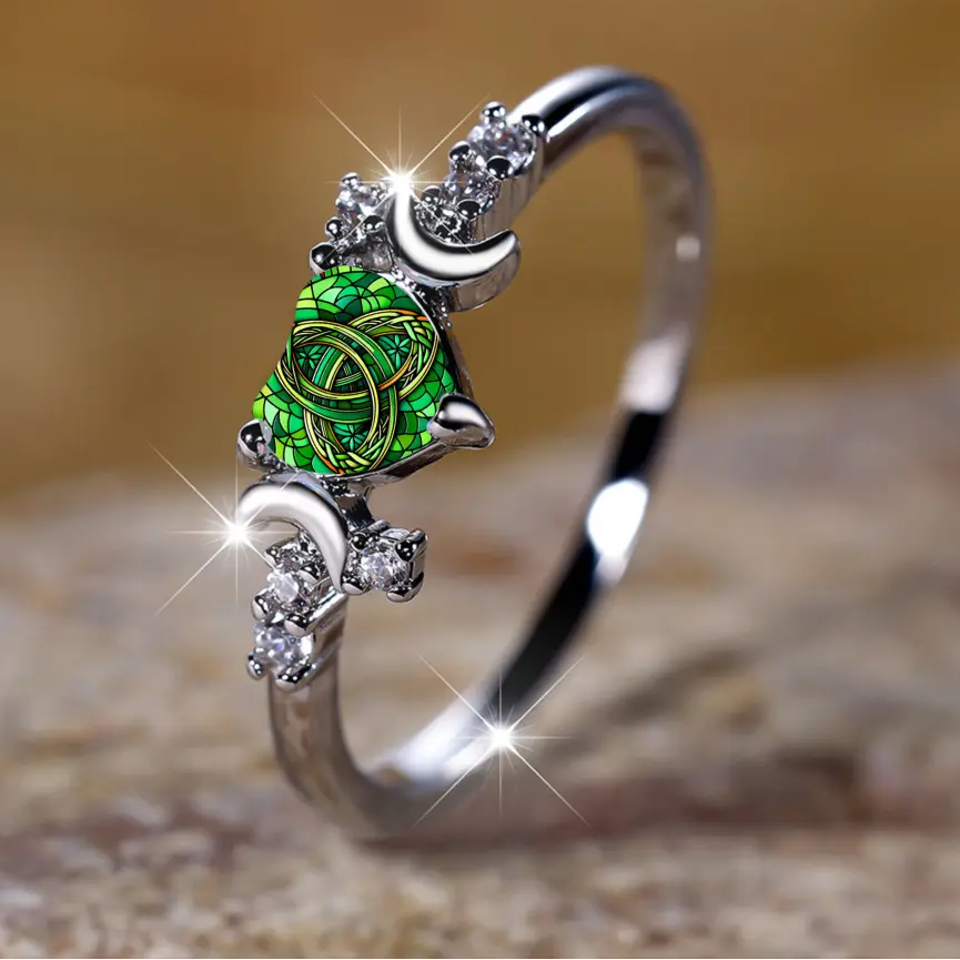 Celtic Trinity Knot Heart Ring